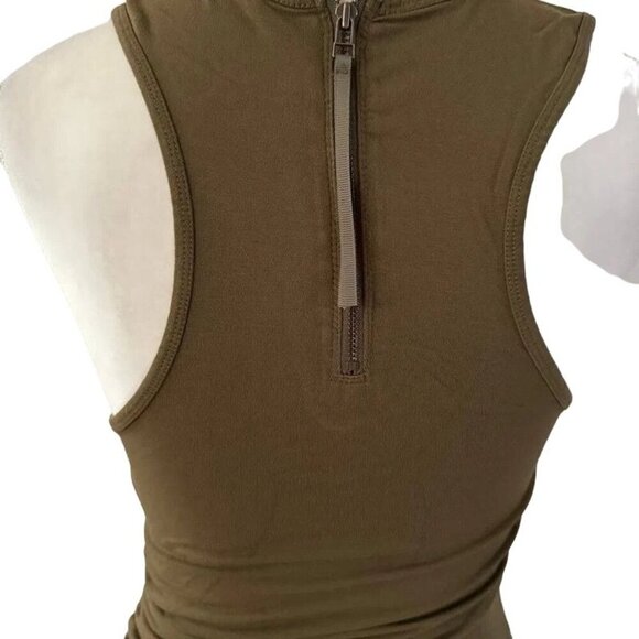 Anthropologie Daily Practice Green Sleeveless Racerback Midi Dress - Picture 6 of 10